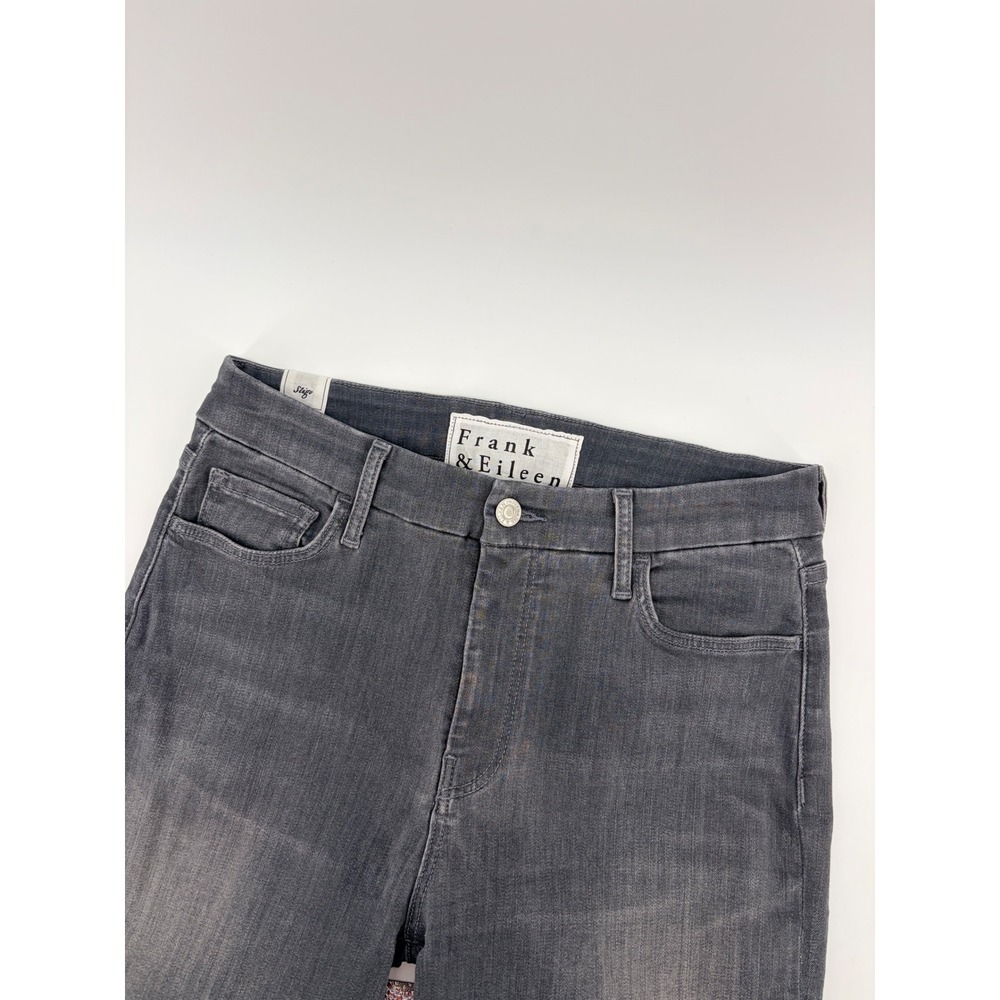Frank & Eileen Sligo High Rise Skinny Jeans Size 29 Grey Raw Hem Made in USA